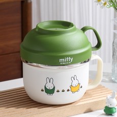 miffy 米飛兔 不鏽鋼湯碗, 無具體規格, 綠色-泡面碗