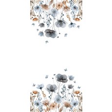 G.R.I 더스티 블루 수채화 플라워 핸드 타월 2팩 보헤미안 빈티지 봄 타월 부드럽고 흡수력이 좋은 홀리데이 욕실 주방 장식용 204857, G.R.I 더스티 블루 수채화 플라워 핸드 타월 2팩,