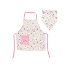 살롱제 산리오 앞치마 삼각수건 세트 130cm 산리오 캐릭터즈 49×43cm 45941