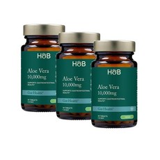홀랜드앤바렛 알로에베라 10000mg 거트 헬스 타블렛 Holland & Barrett Aloe Vera, 3개, 30정