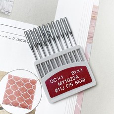 짱패브릭 공업용)오버록바늘(DC)11호14호16호, 1개
