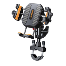 LanParte 機車手機支架, 黑色, U型夾款