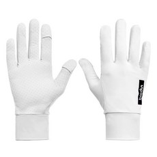 BOODUN 防曬手套 冰絲涼感 可翻指觸控 登山 攀岩 騎行 單車 健身 運動手套, 1個, 白色