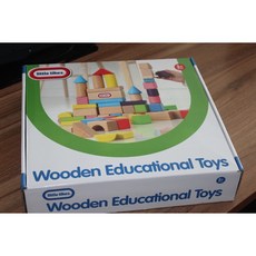 Little tikes 小泰可 櫸木積木100p, 1個, 木盒