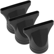 3 Pcs 검은 헤어 드라이어 노즐 4.35 4.5 cm 직경 스타일링 도구 범용 블로우 건조기 디퓨저 농축기 경량, [01] 옵션1