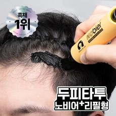 노비어 두피 타투 틴트 탈모 커버 흑채, 본품, 1개