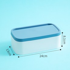 多功能紫外線消毒盒 口罩收納盒 便攜家用手持LED消毒燈 消毒器 可貨到付款, 深藍色一層【可放口罩/小東西物品 不帶燈