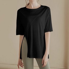 데일로엔 여름 헬스장 요가복 스포츠 운동복 오버핏 반팔티
