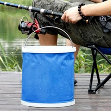 오나스 접이식 버켓 접이식빨래바구니, 네이비