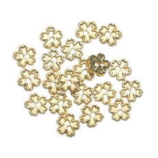 장식용 호환용품 인형옷 수제 미니 버튼 금속 인형 의류 버클 만화 스타일 DIY 바느질 재료 액세서리 4, 한개옵션1, 19 Flower-Gold
