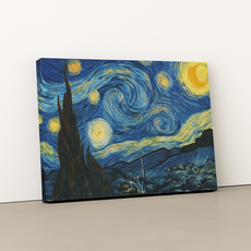 엔조이리빙 DIY 보석십자수 40x50cm 캔버스형 세트, 1개, 고흐-별이 빛나는 밤에