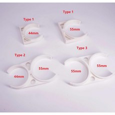 파이프 55mm 역삼투 클립 RO 홀더 물 홀드 I/D 하우징 디스펜서 수족관 44mm 필터 멤브레인, 4)Type 3, ID 44mm, POM, 1개