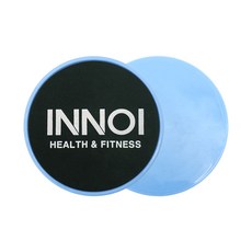 INNOI 글라이딩디스크 슬라이딩 코어슬라이더 힙 복근 복부 홈트레이닝 소도구, 스카이블루