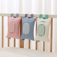 로하 물티슈 케이스 티슈케이스 파우치 커버 차량용 휴대용, 로즈쿼츠 [ 핑크 ]