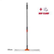 회전 텔레스코픽 매직 빗자루 바닥 걸레 청소 유리 다기능 욕실 양면 긁기 실리콘, 50cm A, 1