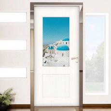 아트박스/꾸밈 ce121-모던사선라인(산토리니)_현관문시트지, 본품