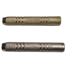 金屬飛鏢標身 軟式電子飛鏢 2BA規格 長48mm 直徑6mm 銀色, 1個, 金屬標桿-銀色