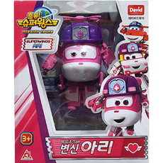 데이비드토이 출동슈퍼윙스 시즌3 레스큐팀 변신아리 로봇장난감 어린이집선물 유치원선물, 1개