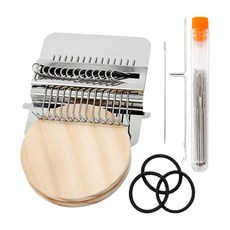 GHSHOP 가정용 Speedweve 유형 직조 도구 darning 크로 셰 뜨개질 후크 어린이 위버를위한 diy 선물을위한 수선 직조, 설명한대로, 스테인레스 스틸, 은, 1개