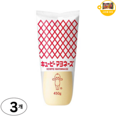 큐피 마요네즈 오리지널 사은품 추가증정, 3개, 450g