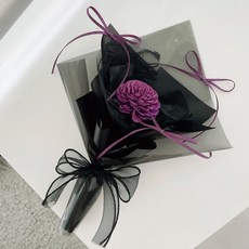 FLEUR ET PAPILLON 花與蝴蝶 烏梅子醬色調乾燥花束 永生花 索拉花