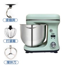 6L 桌上型抬頭式攪拌機 - 揉麵機 打蛋機 和麵專用廚師機 (保固一年), 綠色