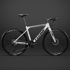 公路車 變速公路車 入門公路車 自行車 成年人男女款城市變速賽車學生單車, 金屬紅【40刀-彎把款】前快拆,24速 【入門騎行】, 1個