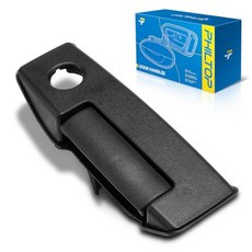 PHILTOP Exterior ABS Door Handle Tailgate 1Pcs for 2001-2003 Ford F-150/250/350 Super Duty；Ford F-, Exterior-RR-Black-1Pcs