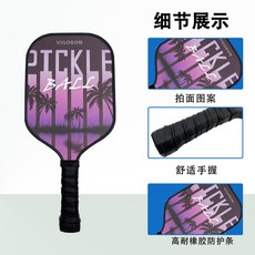 VIGOBON 匹克球拍 玻璃纖維, 1個, 成人款【暮色】单拍+2球