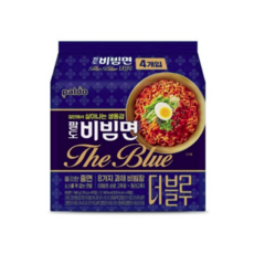 팔도비빔면 더블루 135g, 4개