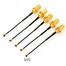 U.FL to SMA 피그테일 커넥터 안테나 RF-SMA 암 와이파이 GSM GPS RG1.13 케이블 SIM7100E MC7455 MC74, 03 10 pcs