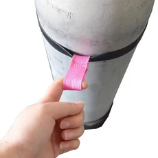 가스 실린더 후프 측면 탄성 탱크 스트랩 미끄럼 다이빙 고무 액세서리 밴드 리테이너 방지 감압 걸이, 04 Pink-6L