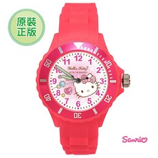 三麗鷗 寶石KITTY 運動彩帶手錶 中型