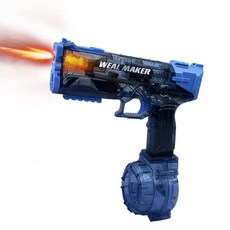 最新火焰燈光電動水槍，自動冰爆高壓大容量兒童水槍玩具