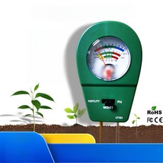 토양 습도 측정기 pH 산도 알칼리도 비옥도 화분 테스트기 in, 1개, ly0102 중국 모델 단일기능습도