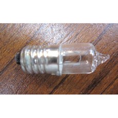 手電筒用鹵素燈泡 6V 6W E10, 1個, 6V鹵素燈泡E10