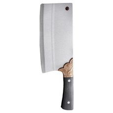 1/1+1 스텐 요리용 슬라이스 식칼 전통 수제 V형 15° 칼날 내구성 슬라이스 식칼 스텐칼 주방칼 중식도, 4개