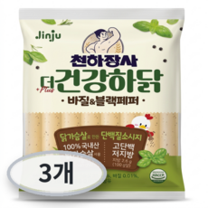 건강하닭 천하장사 더 건강하닭 바질 블랙페퍼, 448g, 3개