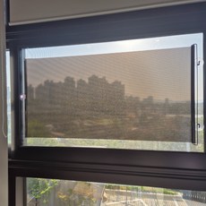 무타공 흡착 창문 햇빛가림막 롤업 블라인드 차양막