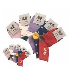 꽃무늬 미끄럼방지 5p 유아양말