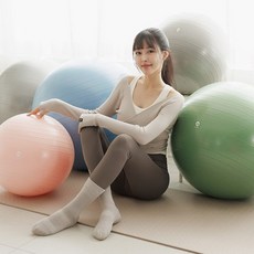 멜킨 프리미엄 짐볼 스트라이프 45cm, 실버_45cm