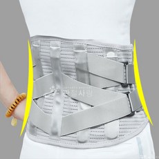 이중 허리 고정 복대 압박 보호 밴드 요추 지지대 보호대 벨트 지지 이중압박 척추 스트랩, 본상품선택, L