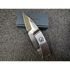 MCUSTA 三昧 折刀 小折刀 傳世家徽錢夾刀 折疊刀 小刀 零錢刀 便攜折疊刀具, 1個, 傳世家徽錢夾折刀(藤)