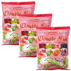 멜랜드 더블믹스캔디 사탕 업소용 사무실 탕비실 어른간식 국제제과, 520g, 3개