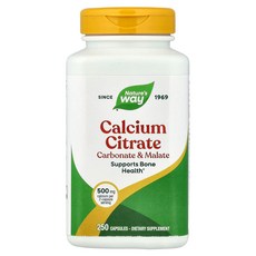 Nature's Way 칼슘시트레이트 캡슐 250정(캡슐 1정당 250mg) Way (네이처스 웨이), Nature's Way, 칼슘시트레이트, 캡슐 250정, 1개, 250정