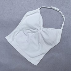 여성 조절 가능한 스트랩 백리스 스크런치 브라탑 탈부착 컵 요가 탱크탑 짐웨어 운동복 스포츠 베스트 헬스복 필라테스 홈트 데일리 이너 홀터넥 크롭탑 민소매 통기성 사계절