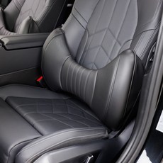 아임반 차량용 리본 허리쿠션 3세대, 모노블랙, 1개