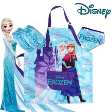 겨울왕국 유아동 어린이집 유치원 미술방수앞치마세트