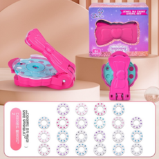 블링블링 헤어 머리 큐빅기 DIY 세트 반짝이 스탬프 여아 생일선물 선물, 1세트, 드릴링 머신 + 드릴 비트 22개