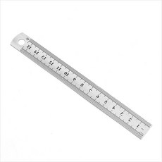 양면 눈금 스틸자 15cm 철자 쇠자 스텐자 문구용 사무실용품, 1